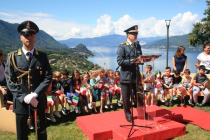 Cerimonia di intitolazione per l’area giochi “Fiamme gialle d’Italia”