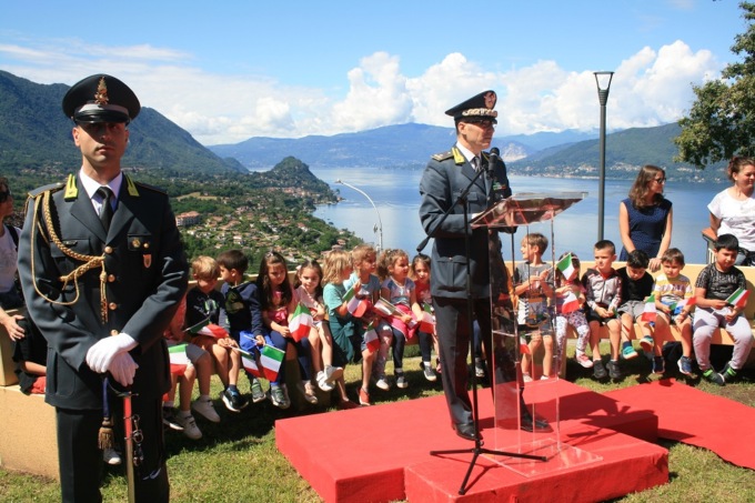 Cerimonia di intitolazione per l’area giochi “Fiamme gialle d’Italia”