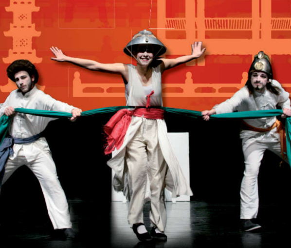 Marco Polo in scena nel cortile del palazzo comunale