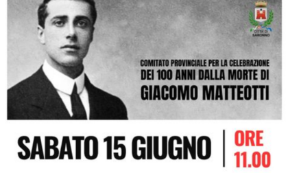 Sabato cerimonia commemorativa a 100 anni dalla morte di Matteotti