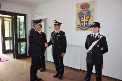 Il Comandante della Legione Carabinieri “Lombardia”, Generale di
Divisione Giuseppe De Riggi, in visita al Comando Provinciale Carabinieri.