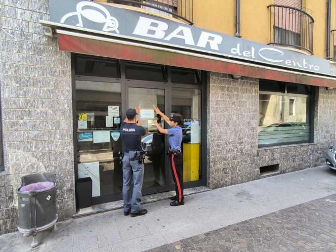 Chiuso per 10 giorni il Bar del Centro di Carnago