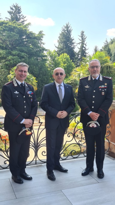 Il generale di Divisione in vista al Comando provinciale dei Carabinieri