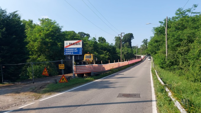 Lavori per la ciclopedonale fra Venegono e Tradate: per 6 mesi, tutti a 30km/h