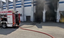 Incendio alla stadio della Pro Patria: intervengono i pompieri