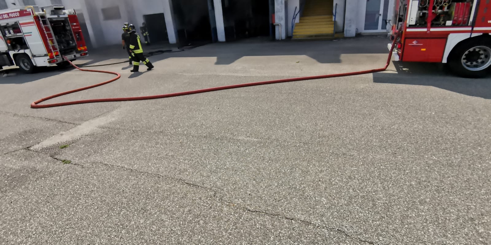 Incendio stadio Busto Arsizio