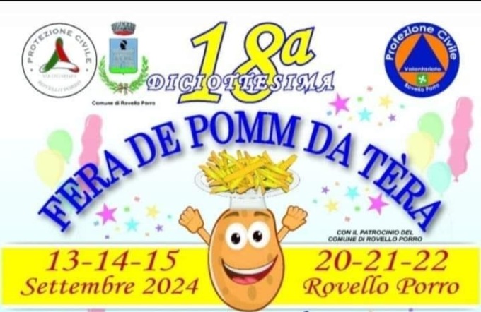 Tutto pronto per la Fera de pomm da tera