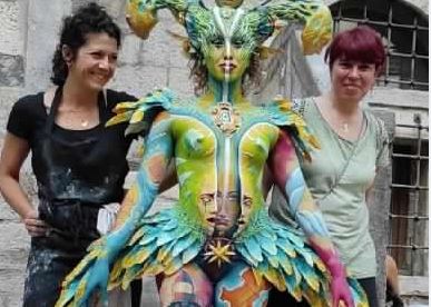 Carugati riconquista  il titolo di campionessa italiana di bodypainting