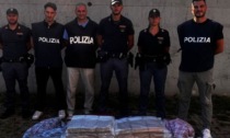 Un quintale e mezzo di hashish nascosto tra i copertoni