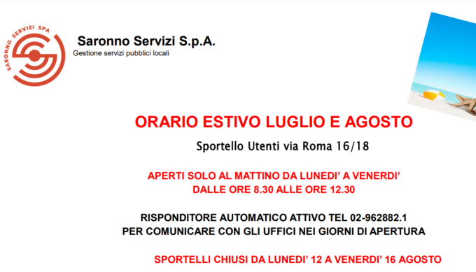 Chiusure estive di sportelli e farmacie
