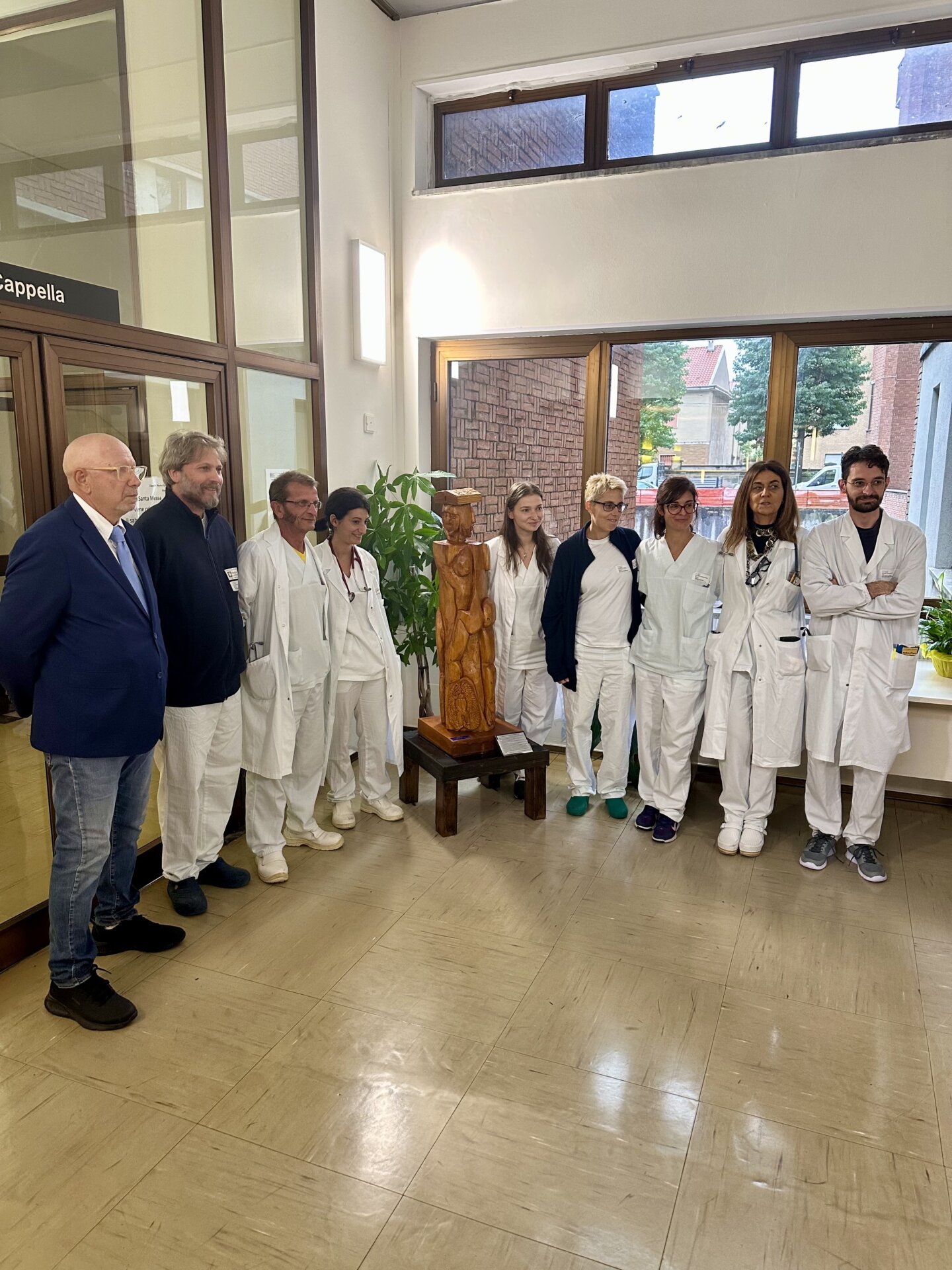 Presentazione opera Kaos ospedale di Saronno