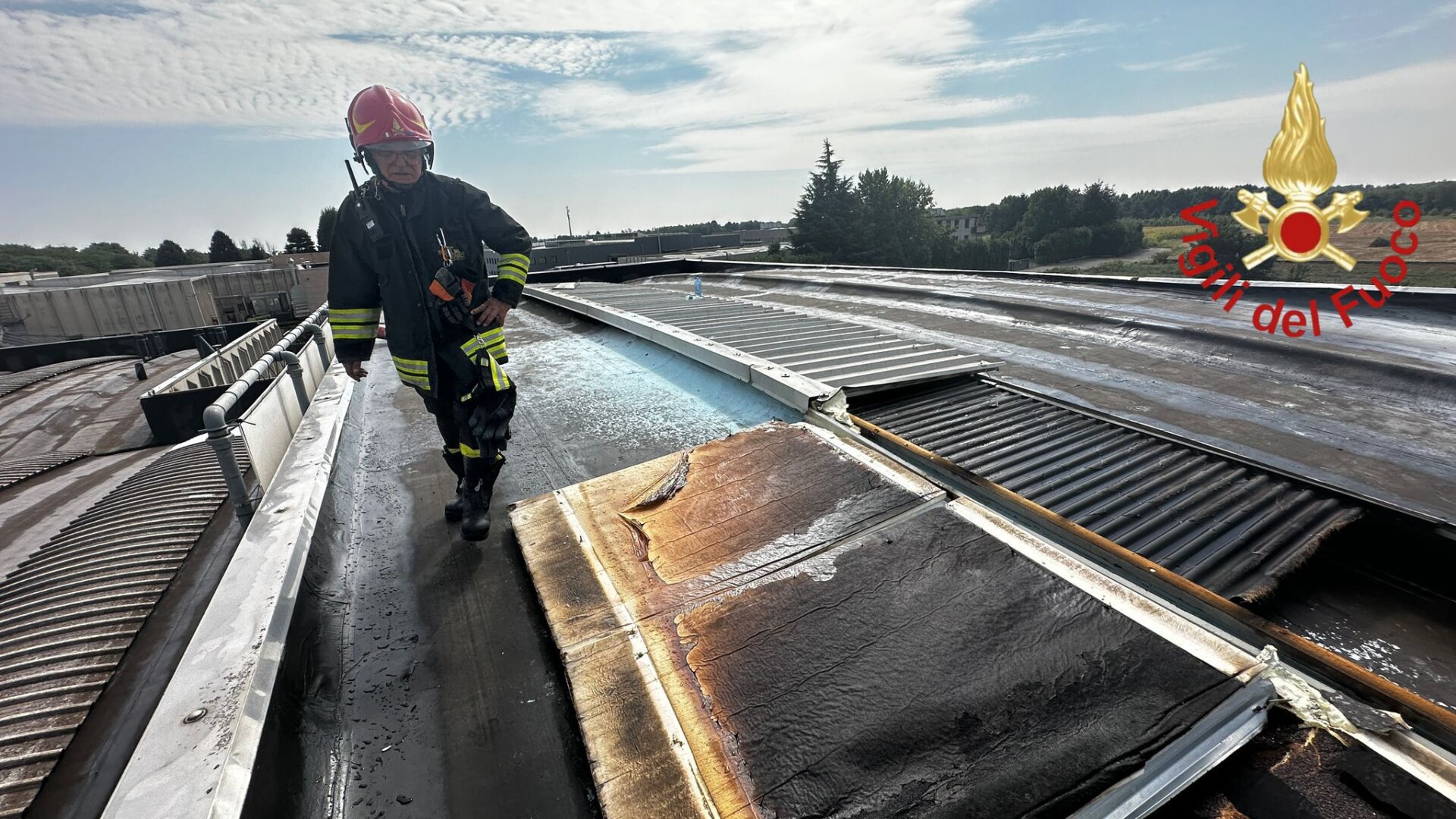 Incendio tetto Cirimido