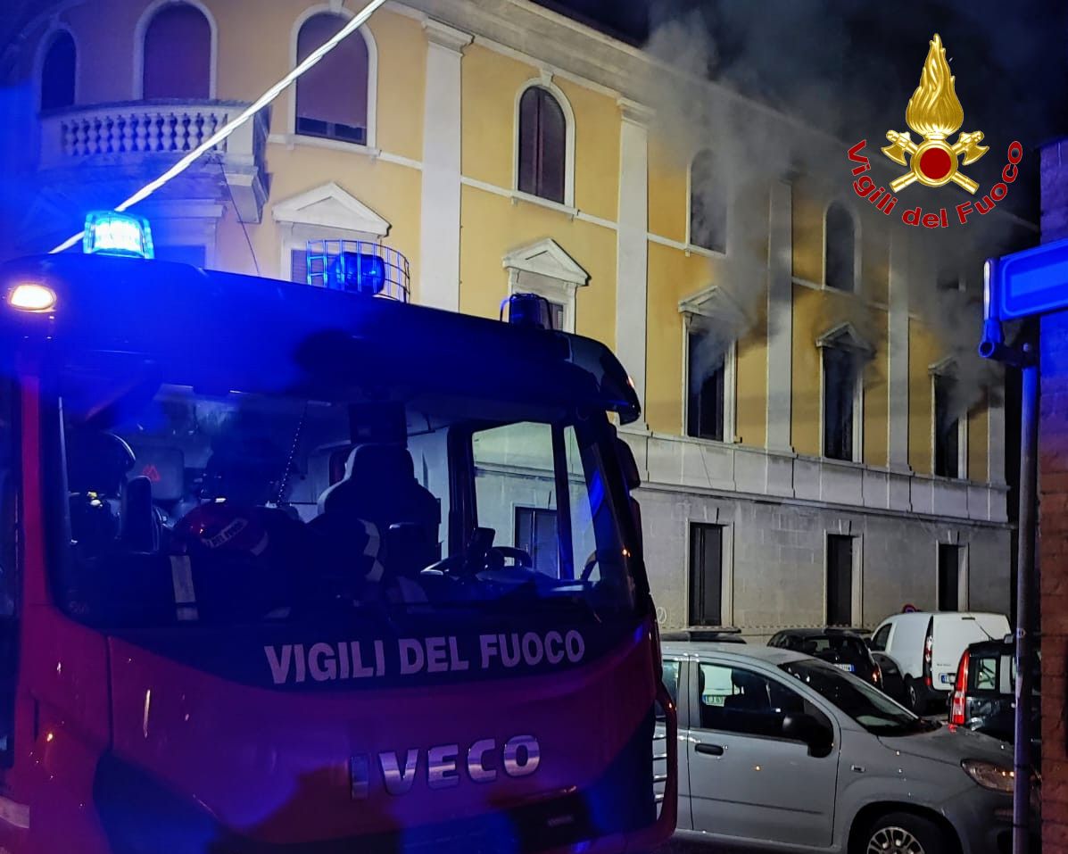 Incendio appartamento Busto