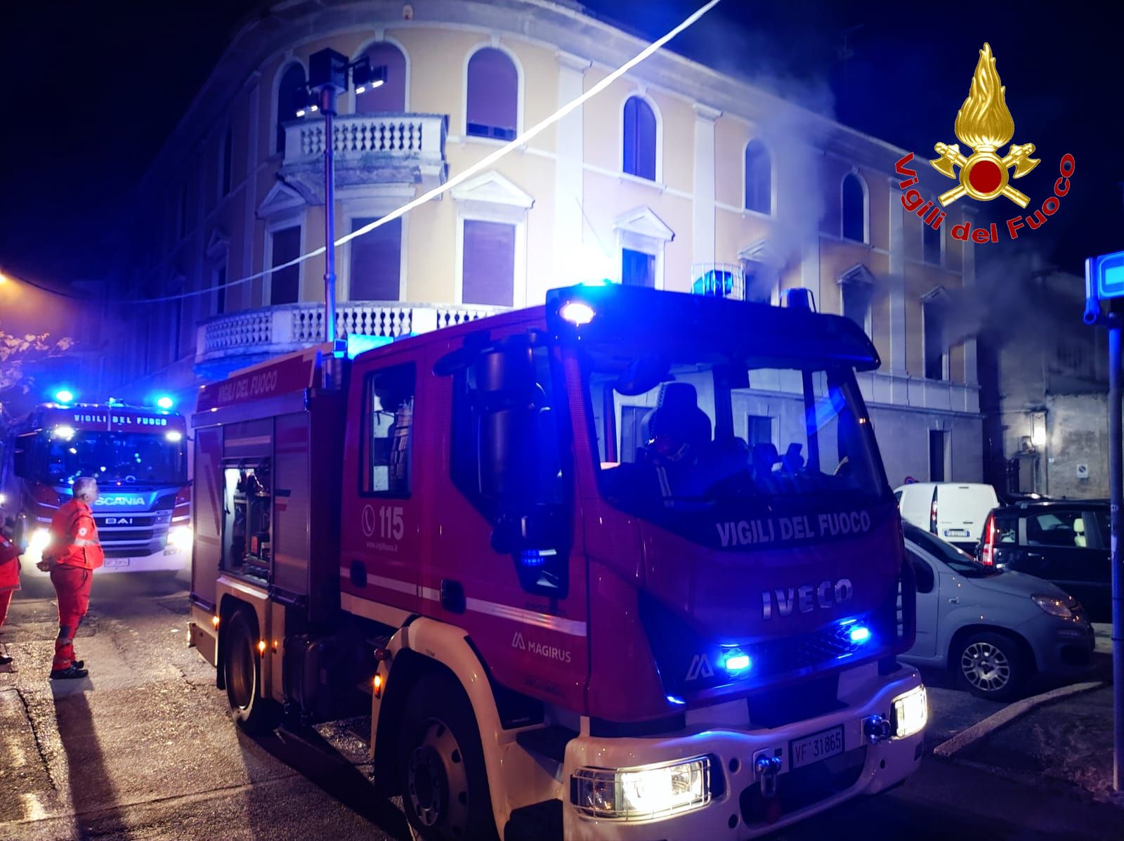 Incendio appartamento Busto