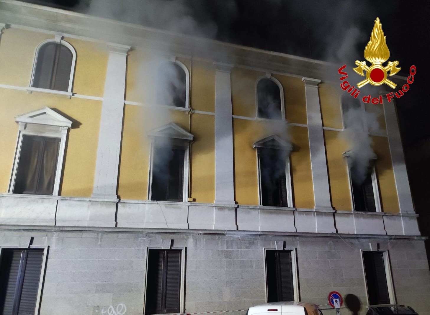 Incendio appartamento Busto