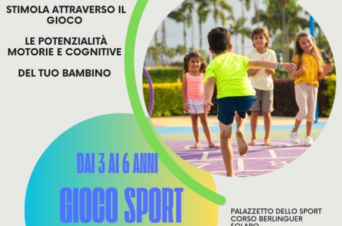 Per i più piccoli al palazzetto c’è Giocosport