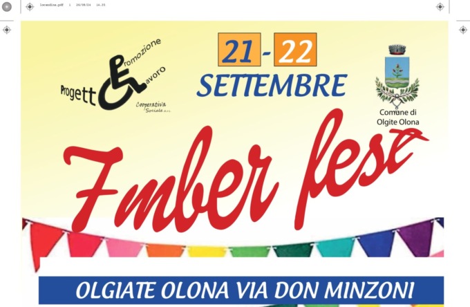Manca poco alla partenza della 7ember fest a Olgiate