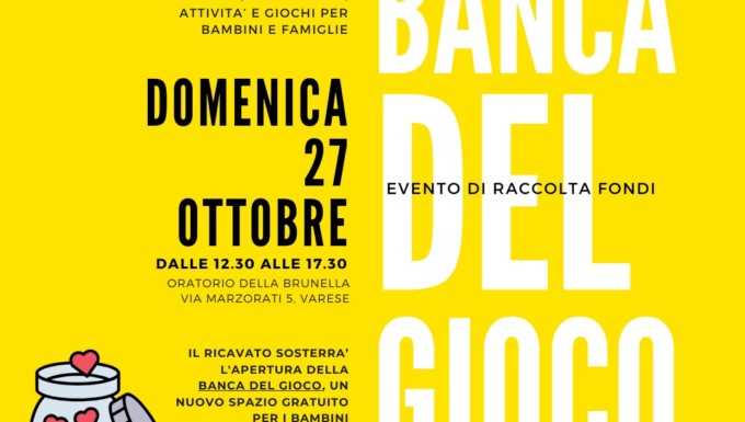 All’oratorio di Varese si costruisce la Banca del Gioco