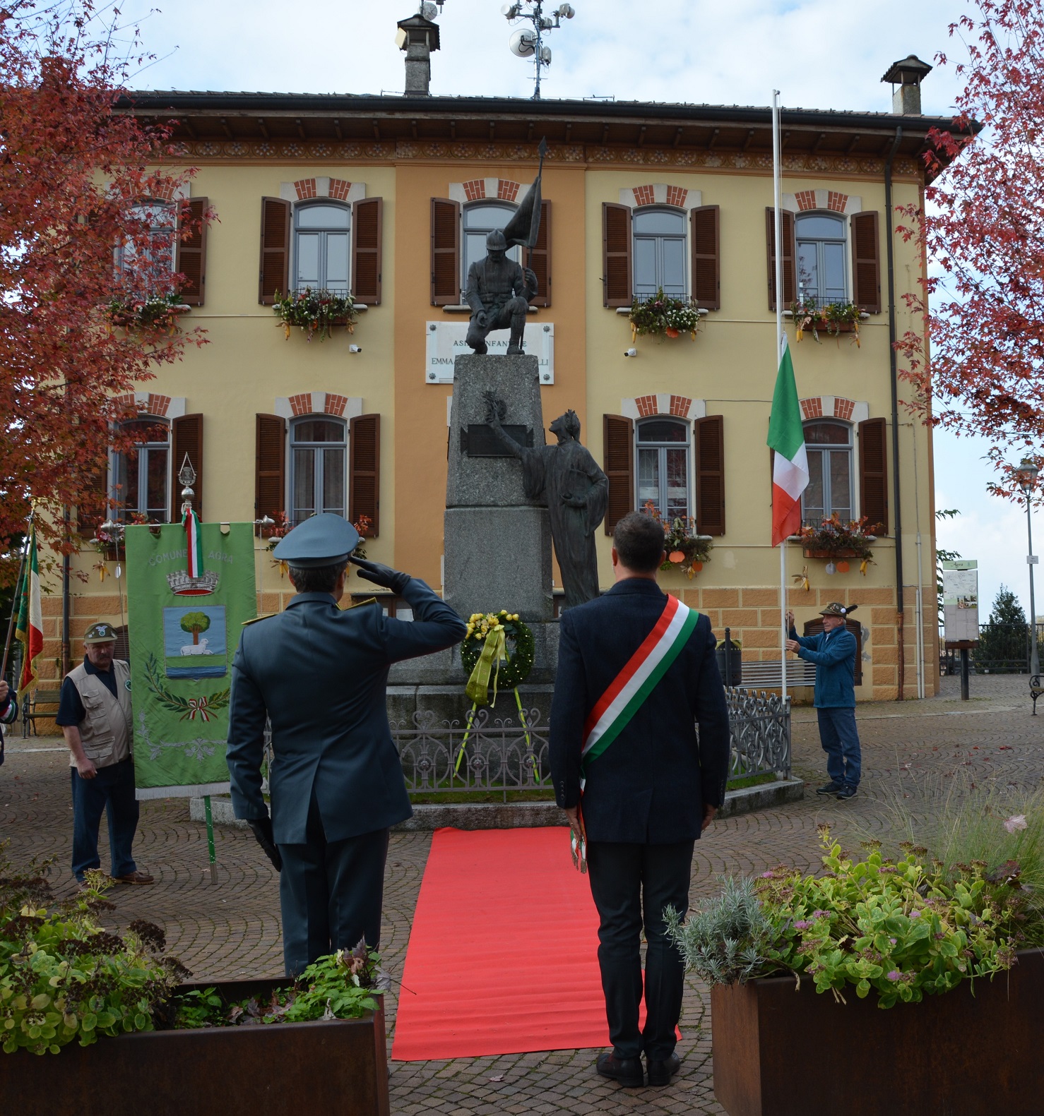 Agra intitolazione piazzetta Fiamme Gialle d'Italia