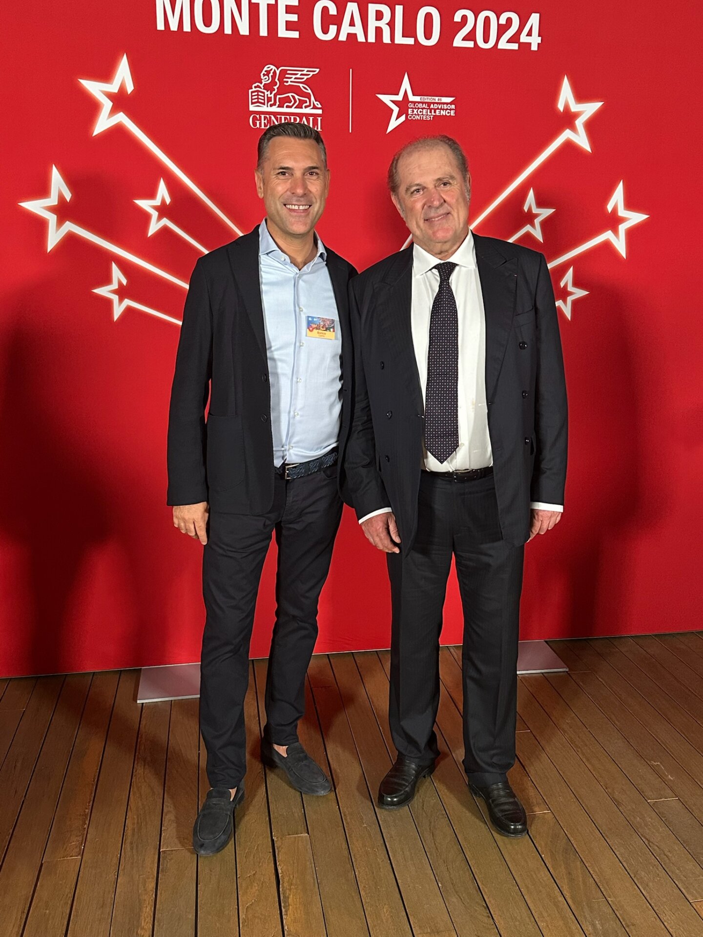 Enrico CantuÌ con Philippe Donnet (Group CEO di Assicurazioni Generali S.p.A.)