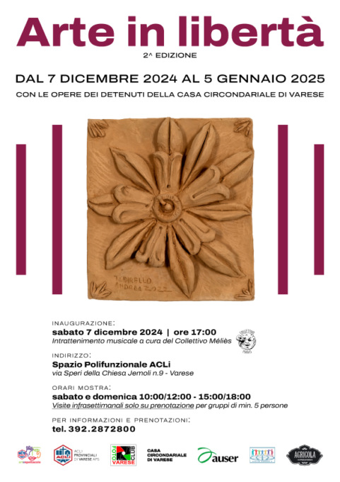 Al via la seconda edizione di “Arte in libertà” con le opere dei detenuti