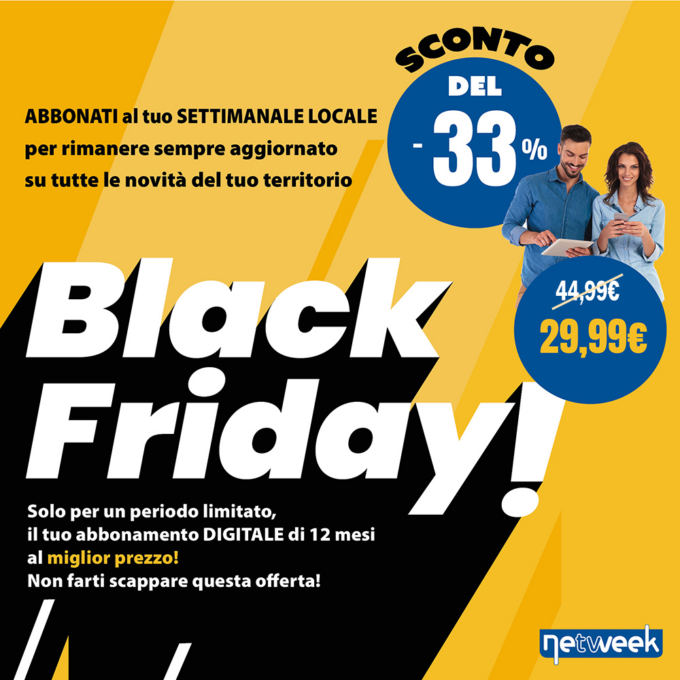 Abbonati all’edizione digitale de La Settimana di Saronno: sconto del 33%