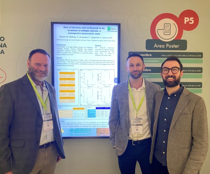 Il team sclerosi multipla di Gallarate al congresso italiano di neurologia