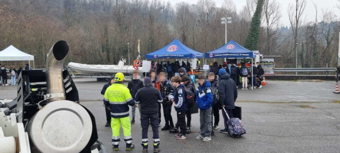 Gli studenti dell’istituto Keynes scoprono la Protezione civile