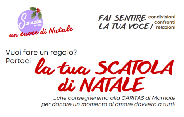 Con la scatola di Natale si fa del bene