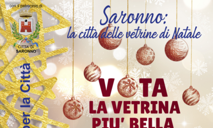 Saronno città delle vetrine di Natale