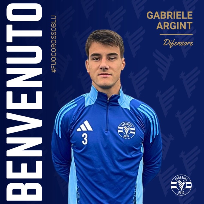 Il difensore Gabriele Argint è un nuovo giocatore della Varesina