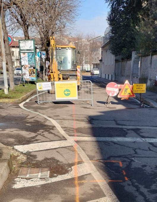 Al via i lavori di riqualificazione pedonale e ciclabile in via Milano