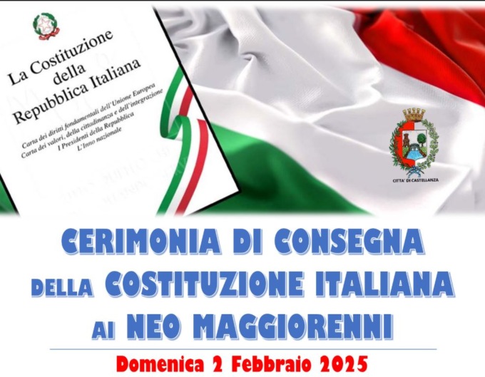 Durante la festa patronale a Castellanza la  consegna della Costituzione ai neo maggiorenni
