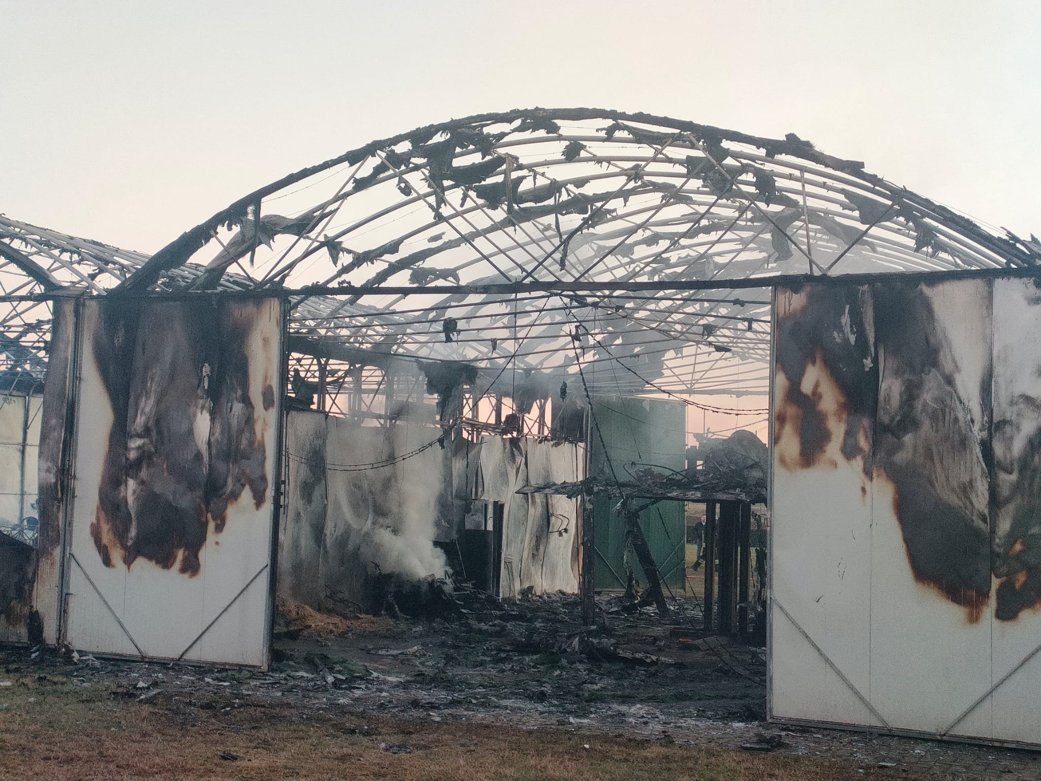 Incendio hangar Cogliate