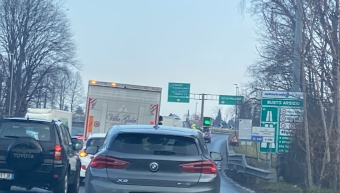 Lunghe code in Autostrada per un incidente