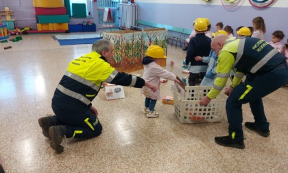 Alla scuola materna di Lonate si fa lezione con la Protezione Civile