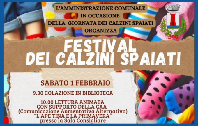 Festival dei calzini spaiati, tanti appuntamenti a Marnate