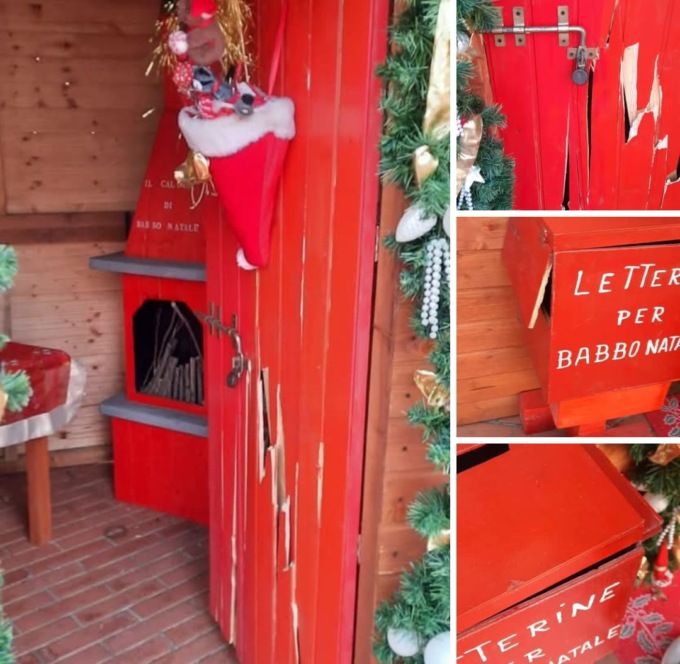 Vandalismi alla casetta di Babbo Natale a Capodanno: individuati i responsabili