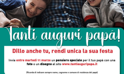 Una sorpresa emozionante per fare gli auguri ai papà