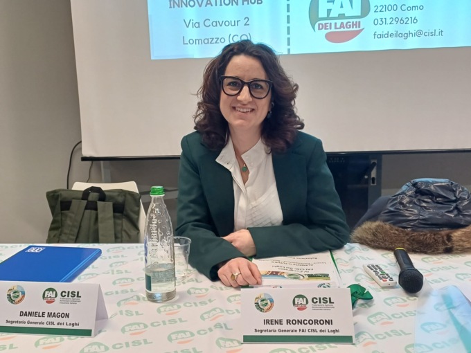 Irene Roncoroni confermata alla guida Fai Cisl dei Laghi