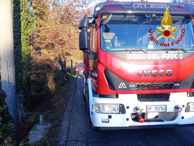 motociclista caduto da un pnte a montegrino