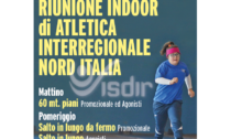 Al Paladozio riunione indoor di atletica interregionale Nord Italia