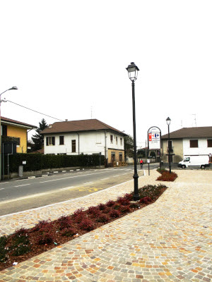 Aperto il cantiere per marciapiedi e semaforo pedonale a San Damiano