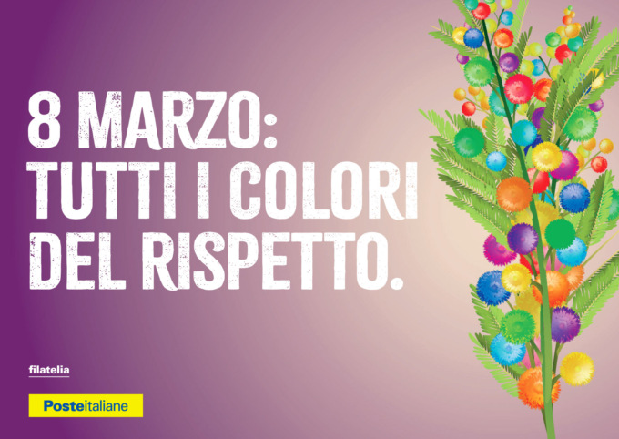 Poste Italiane celebra   la Giornata Internazionale della donna con una cartolina filatelica e un annullo speciale