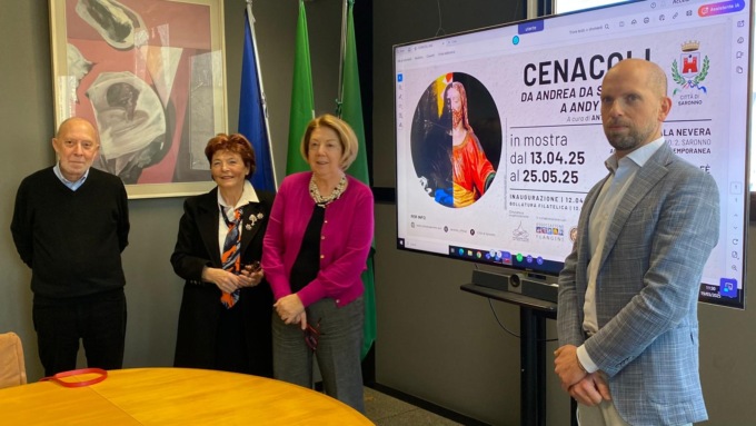 Inaugurazione per la mostra Cenacoli a Saronno