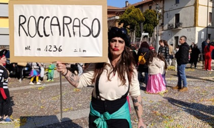 Al Carnevale di Mozzate la maschera di Rita De Crescenzo a Roccaraso