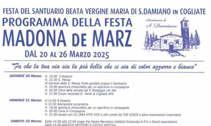 Tutto pronto per la Festa della Madonna de Marz: il programma