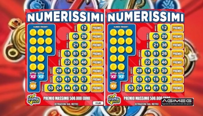 Vinti 500mila euro a Castiglione Olona con tagliando Numerissimi