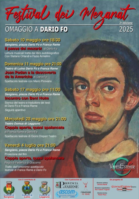 Il Festival dei Mezaràt è un omaggio a Dario Fo e Franca Rame