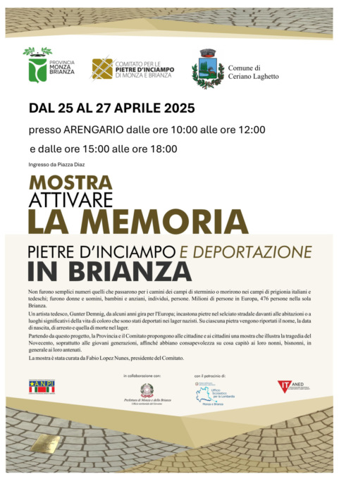 A Ceriano Laghetto arriva la mostra sulle deportazioni in Brianza